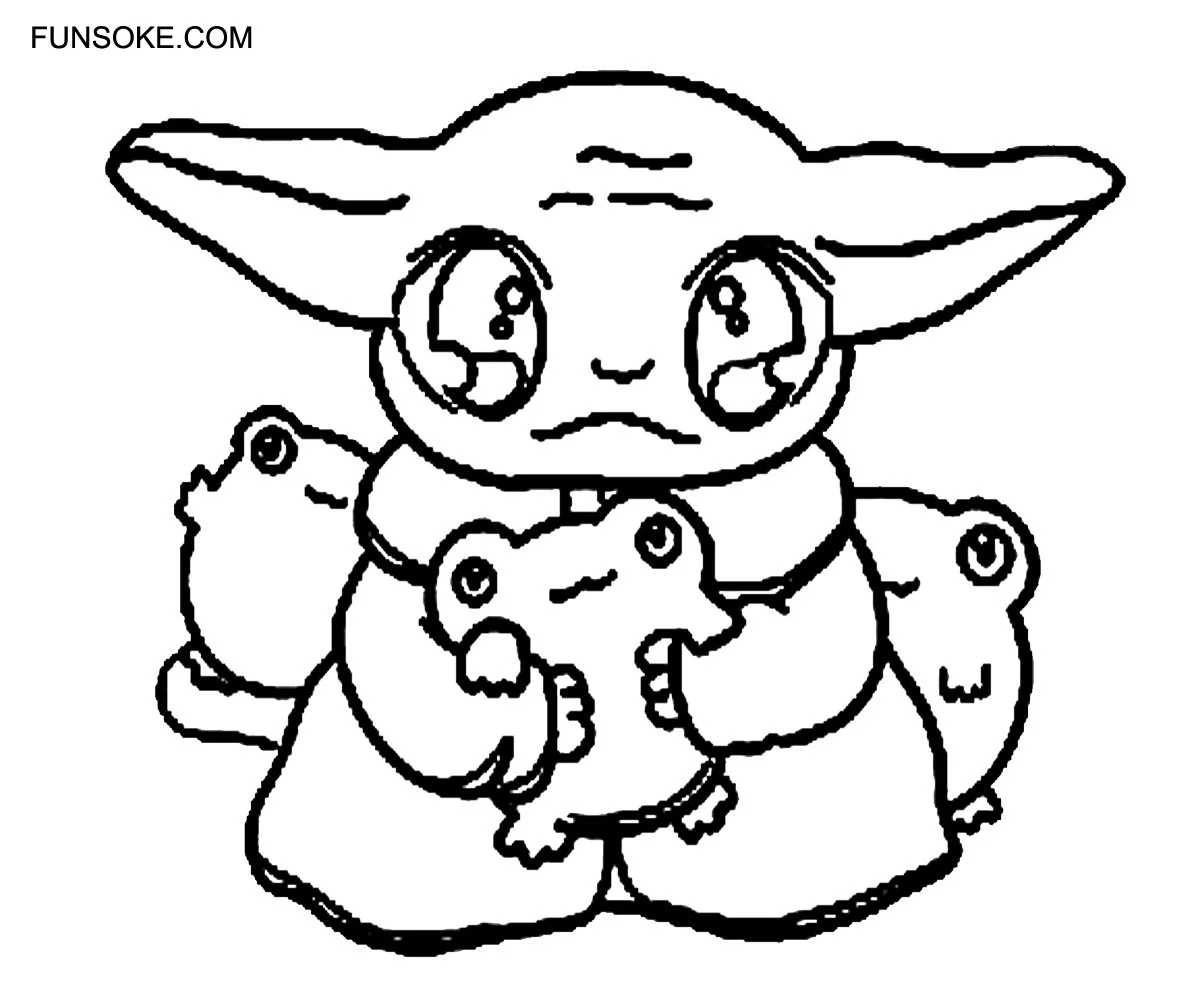 Baby Yoda Coloring Pages 39