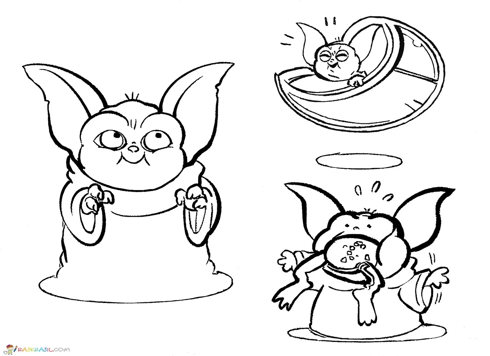 Baby Yoda Coloring Pages 8