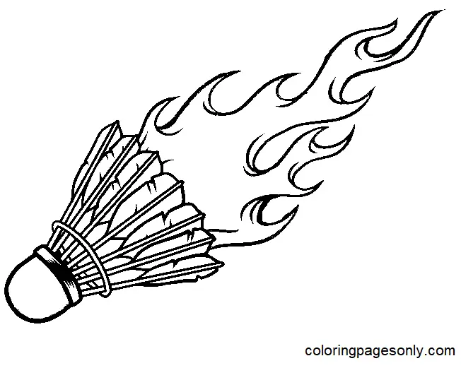 Badminton Para Colorear 5