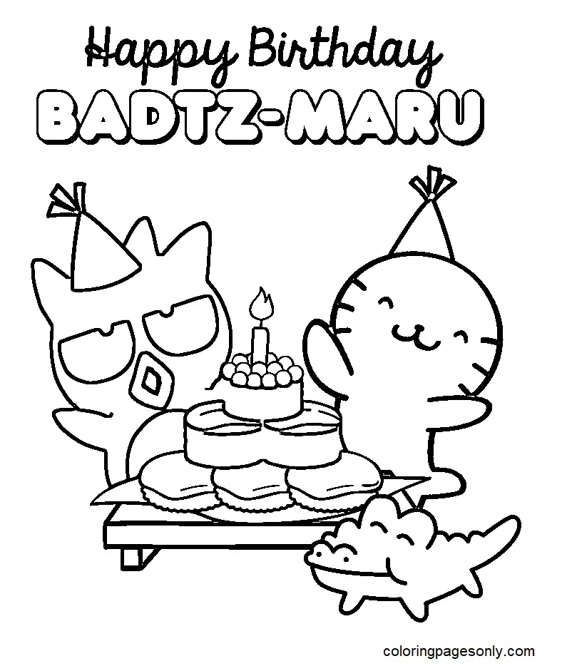 Badtz Maru Coloring Pages 12