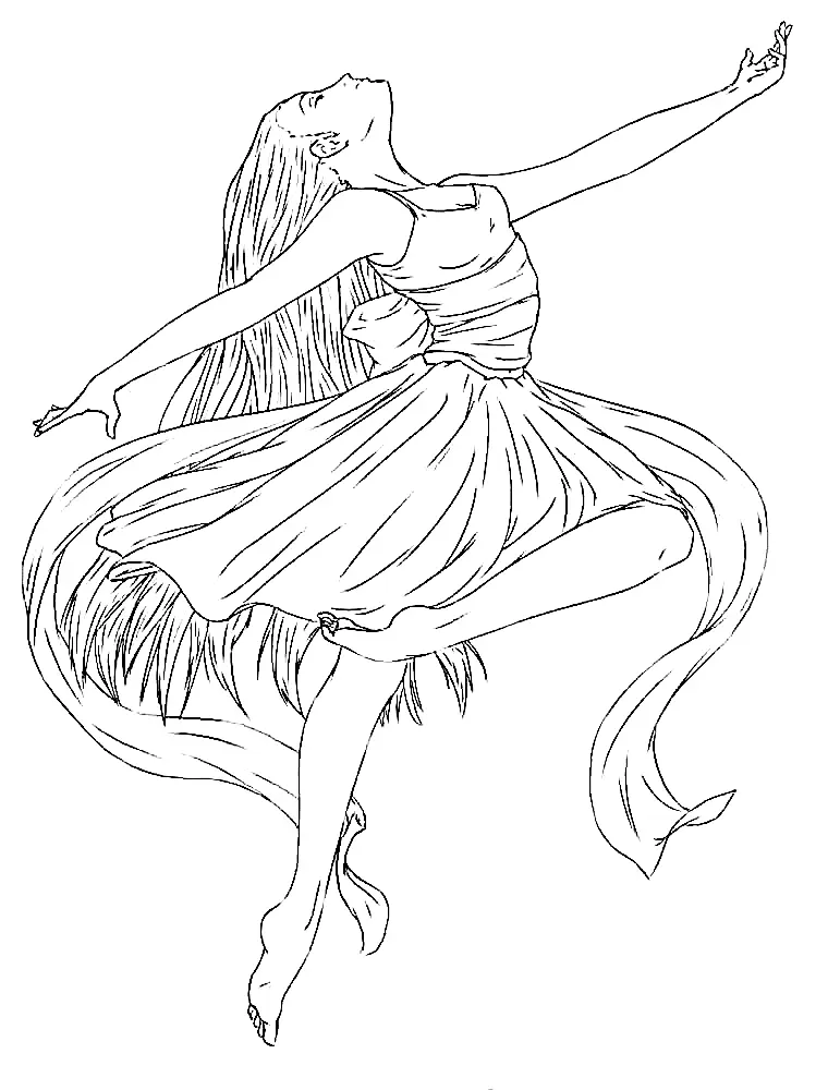 Bailarinas Para Colorear 19