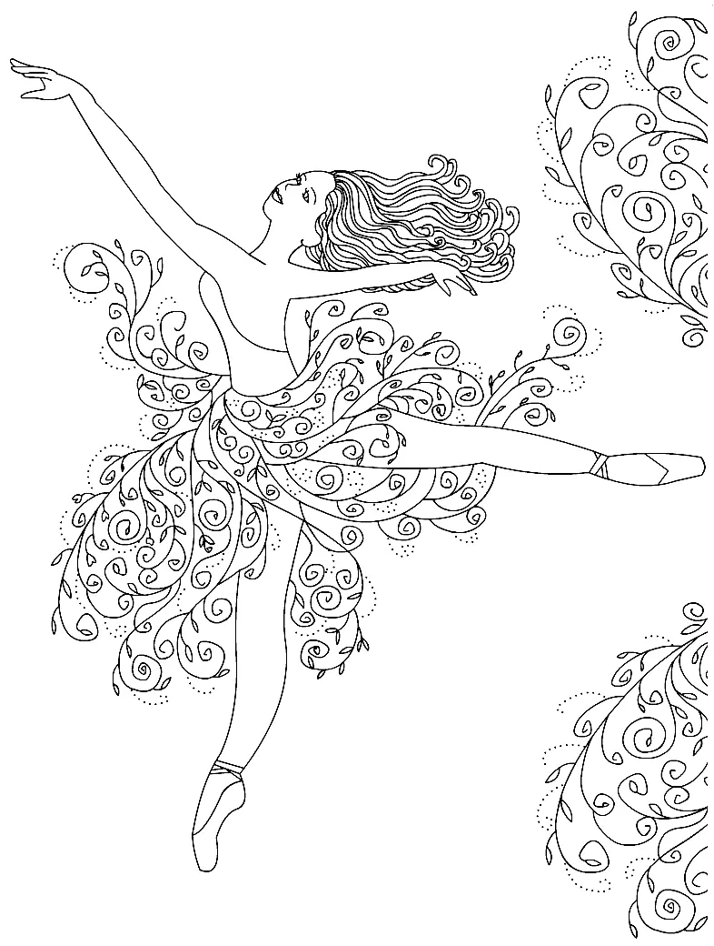 Bailarinas Para Colorear 47
