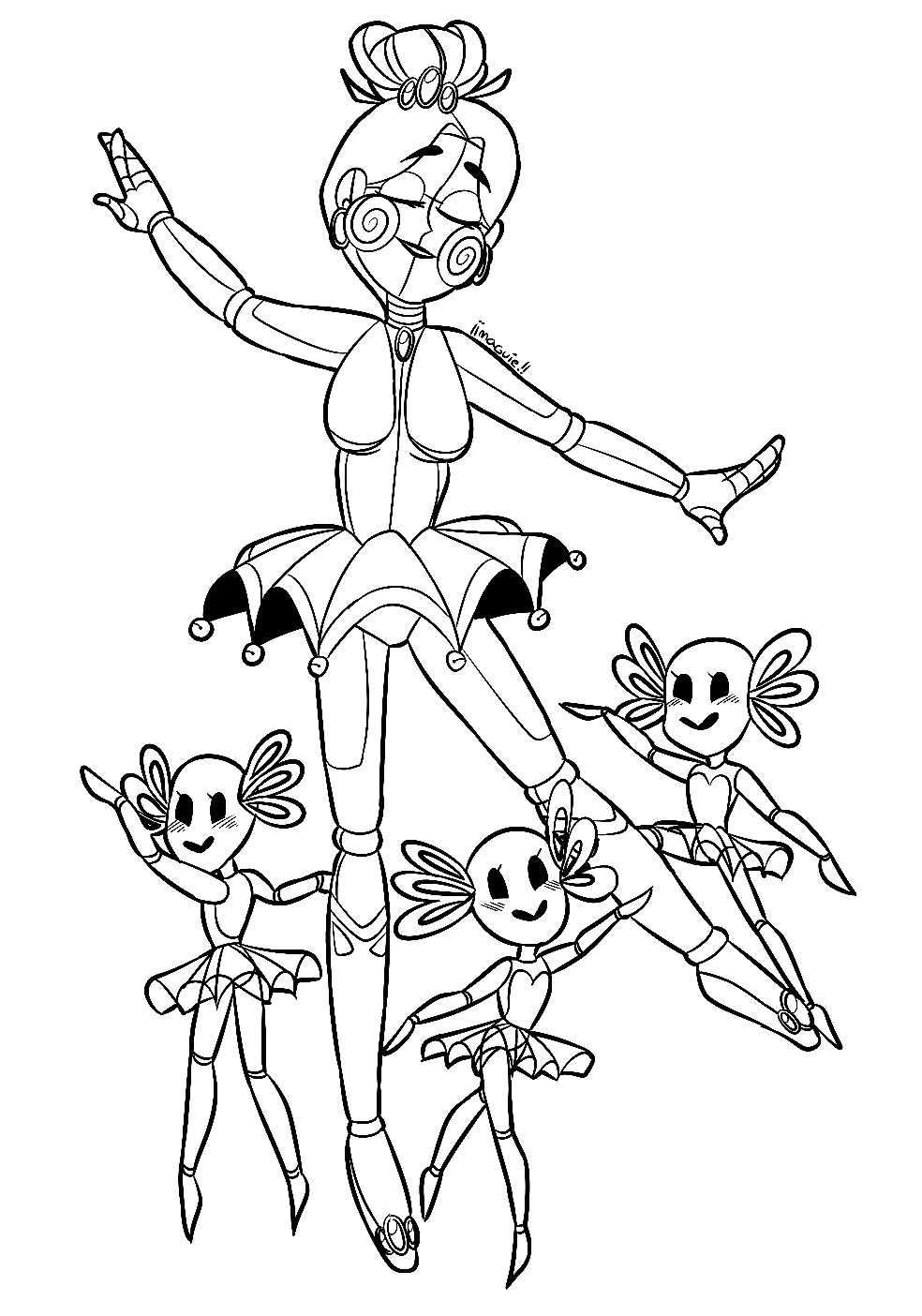 Ballora Para Colorear 11