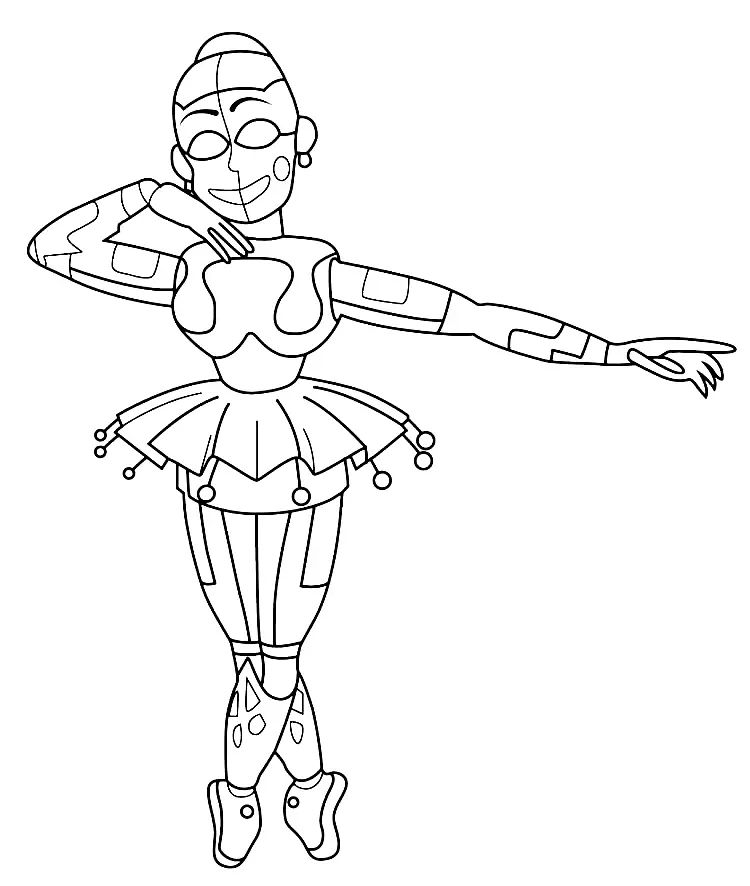 Ballora Para Colorear 15