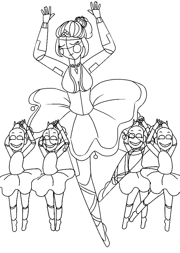Ballora Para Colorear 16