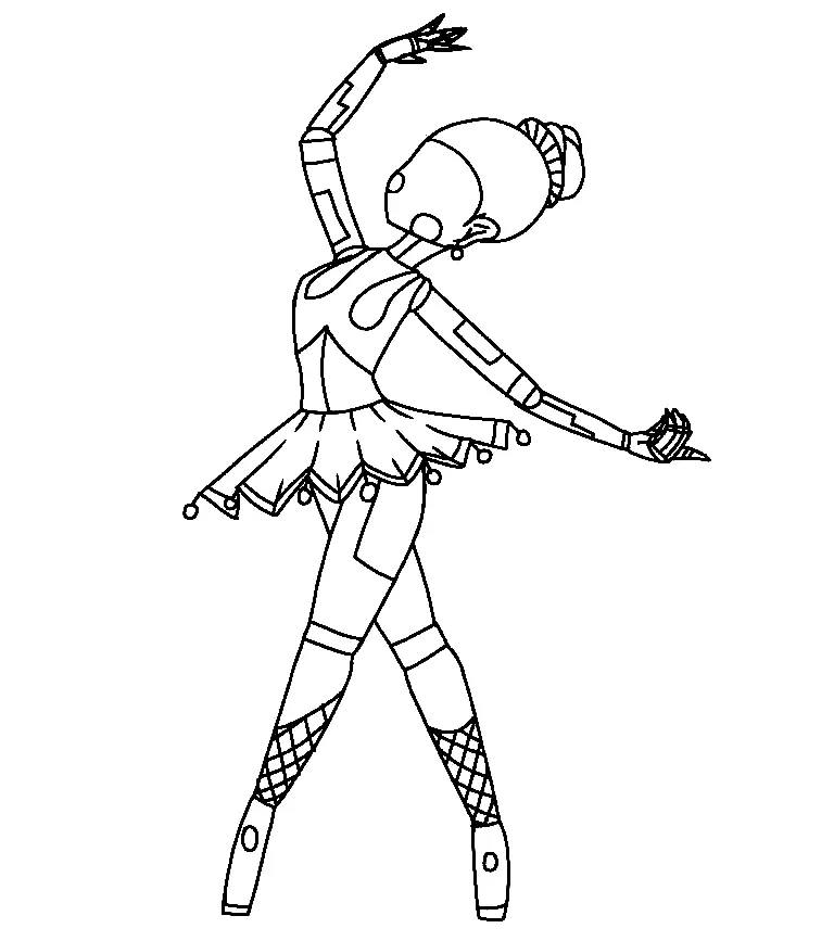 Ballora Para Colorear 17