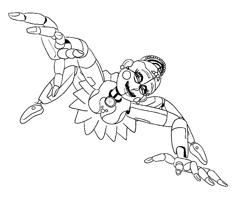 Ballora Para Colorear 3