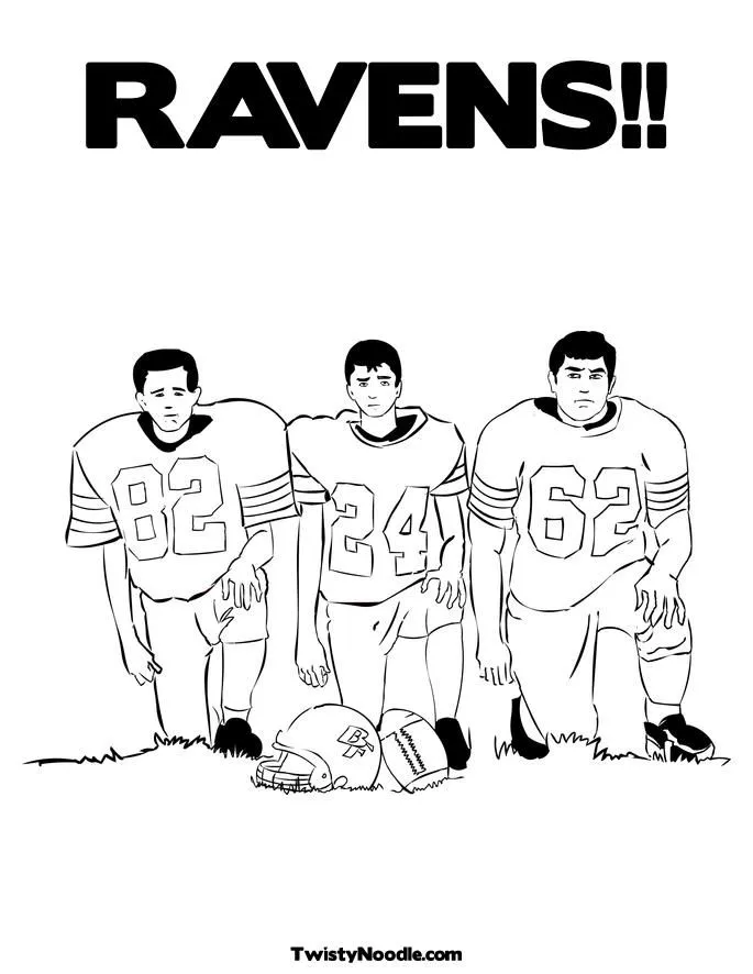 Baltimore Ravens Para Colorir 12