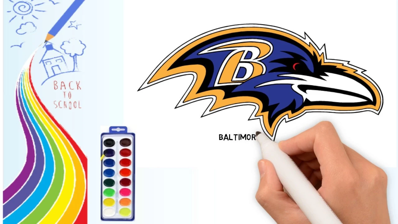 Baltimore Ravens Para Colorir 2