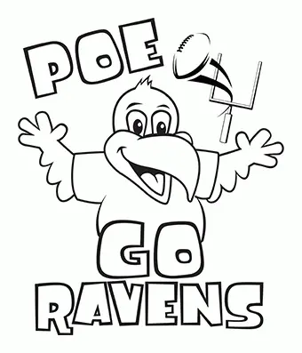 Baltimore Ravens Para Colorir 4
