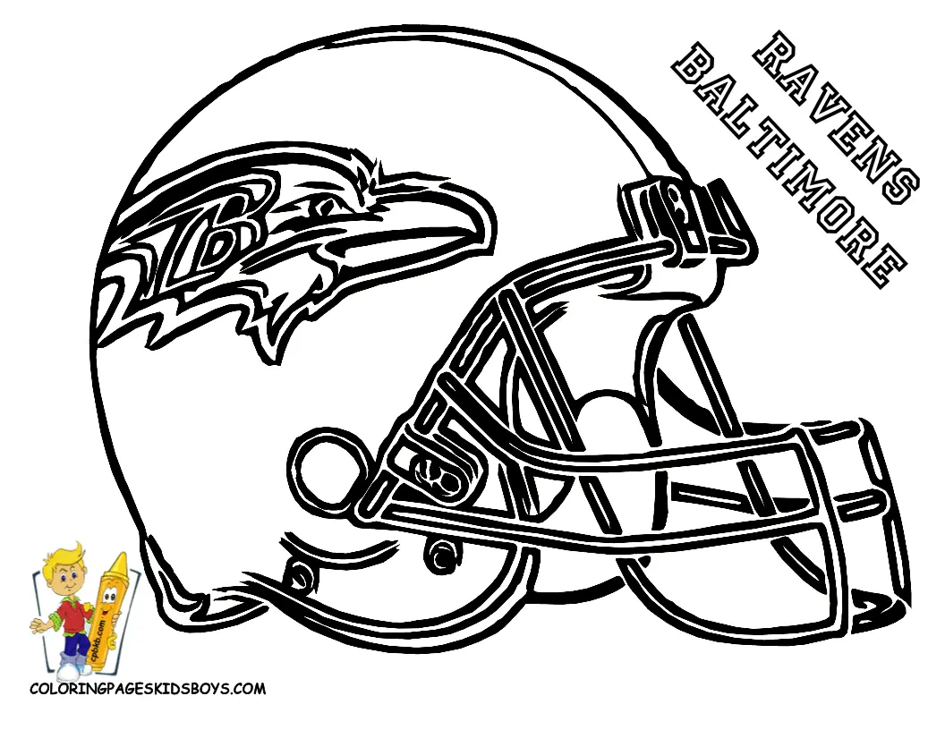 Baltimore Ravens Para Colorir 8