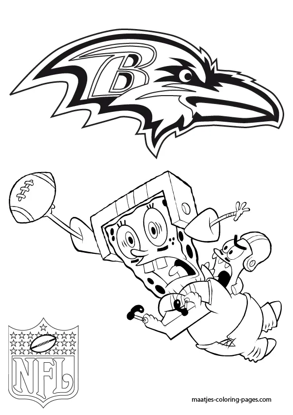 Baltimore Ravens Para Colorir 9