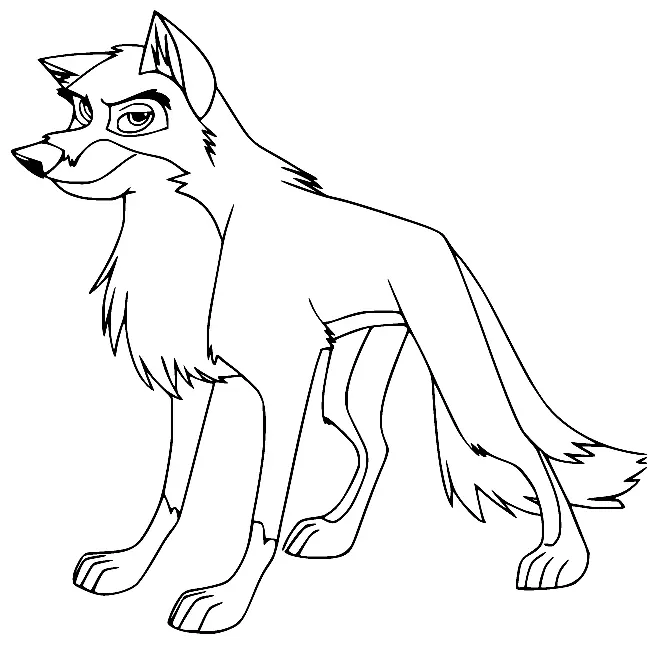 Balto Para Colorear