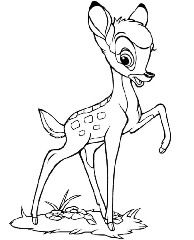 Bambi Coloring Pages 1