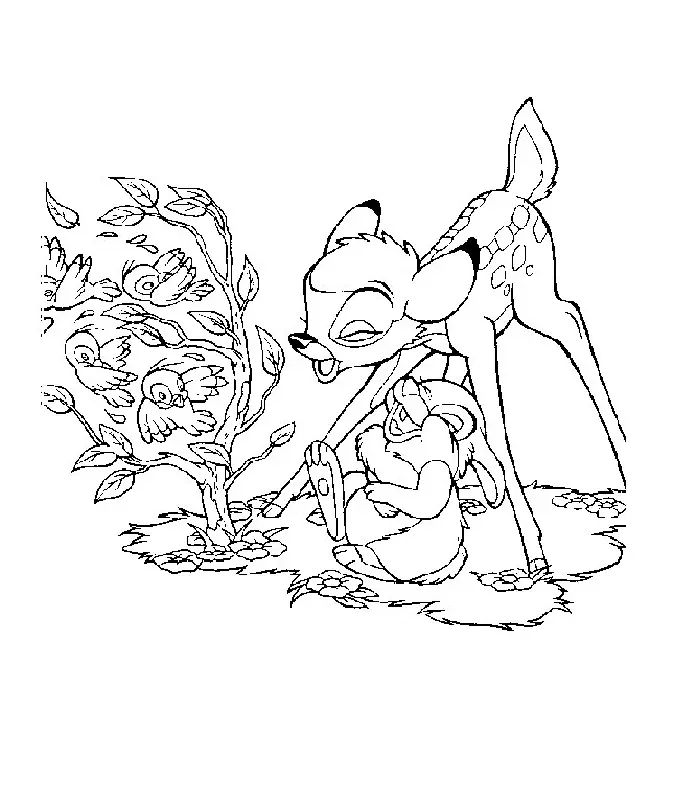 Bambi Coloring Pages 10