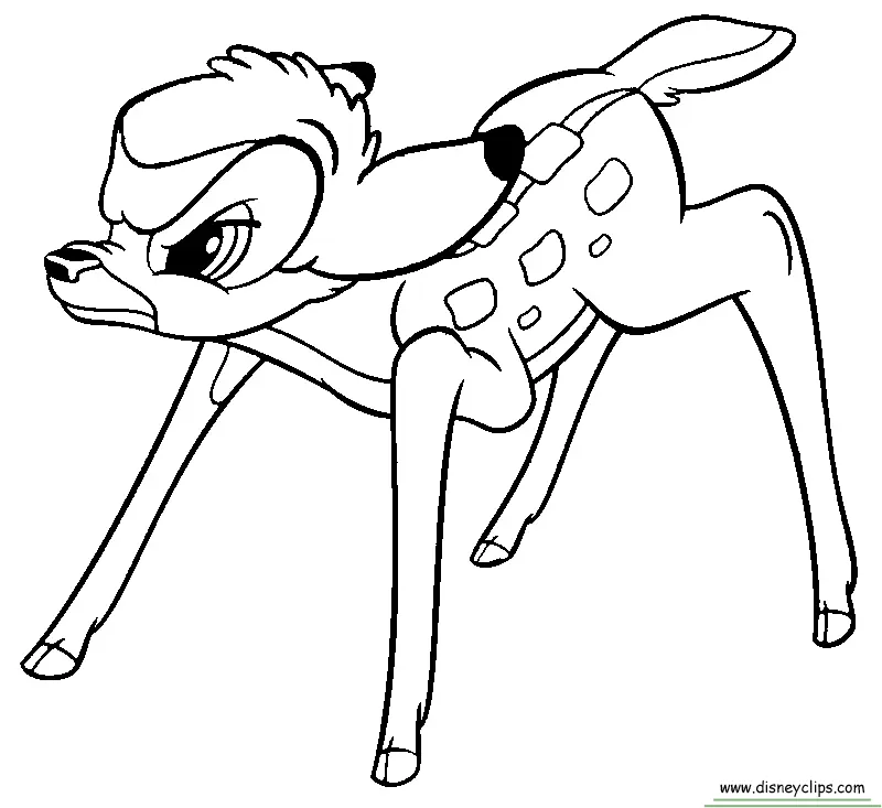 Bambi Coloring Pages 14