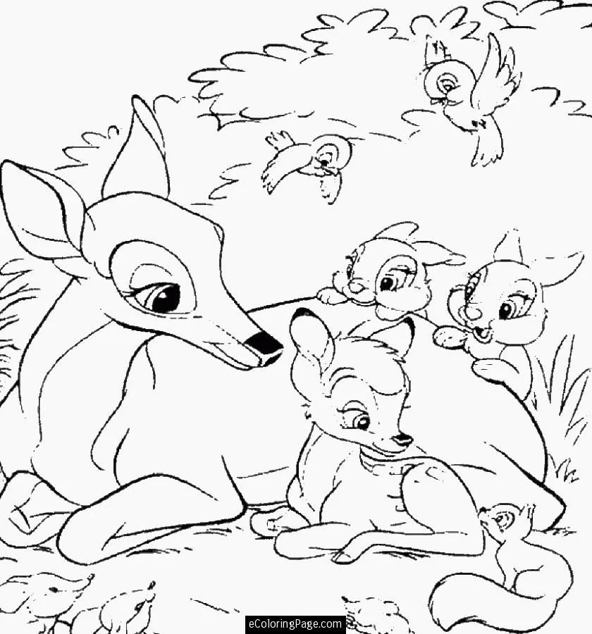Bambi Coloring Pages 18