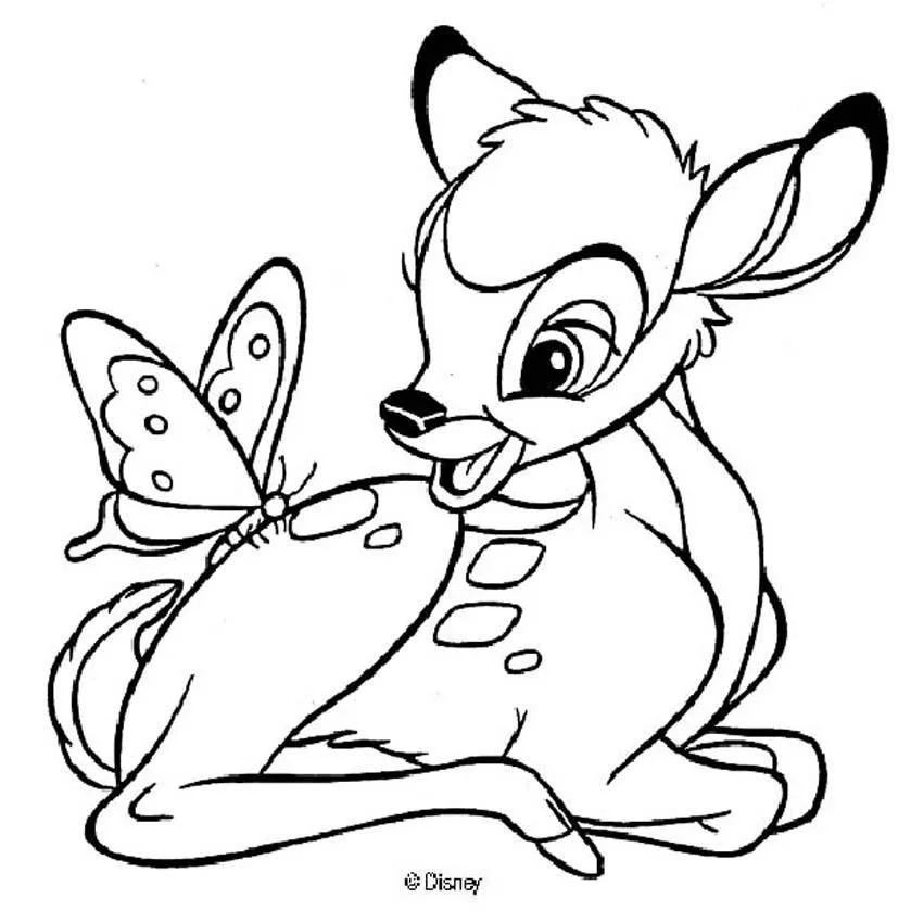 Bambi Coloring Pages 21