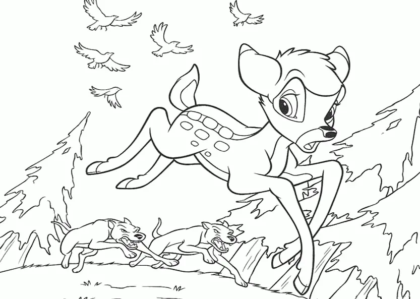 Bambi Coloring Pages 23
