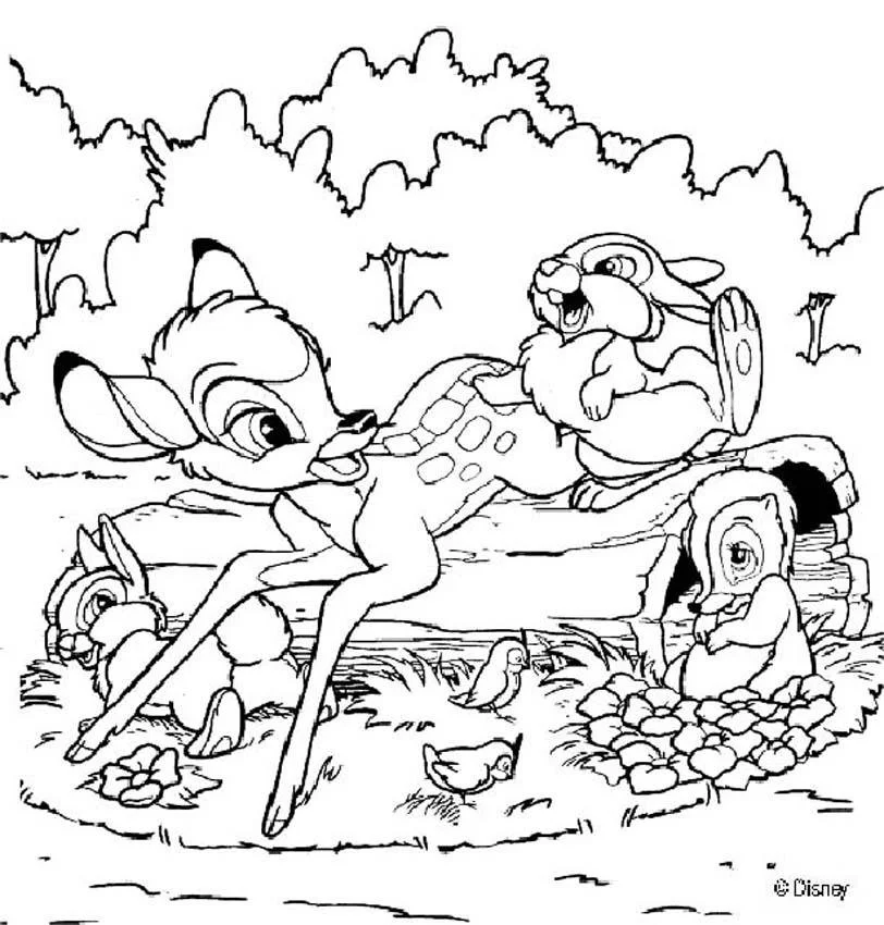 Bambi Coloring Pages 28