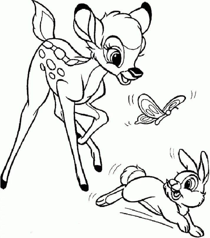 Bambi Coloring Pages 31