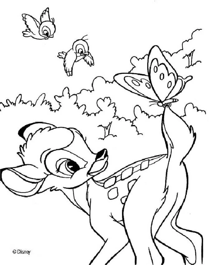 Bambi Coloring Pages 33