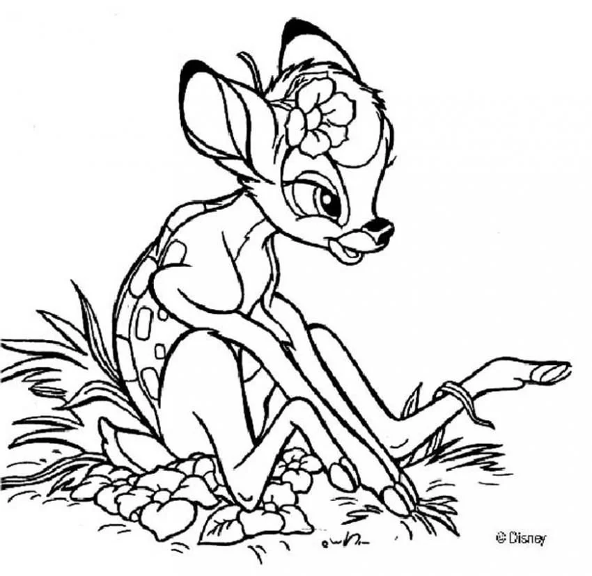 Bambi Coloring Pages 35