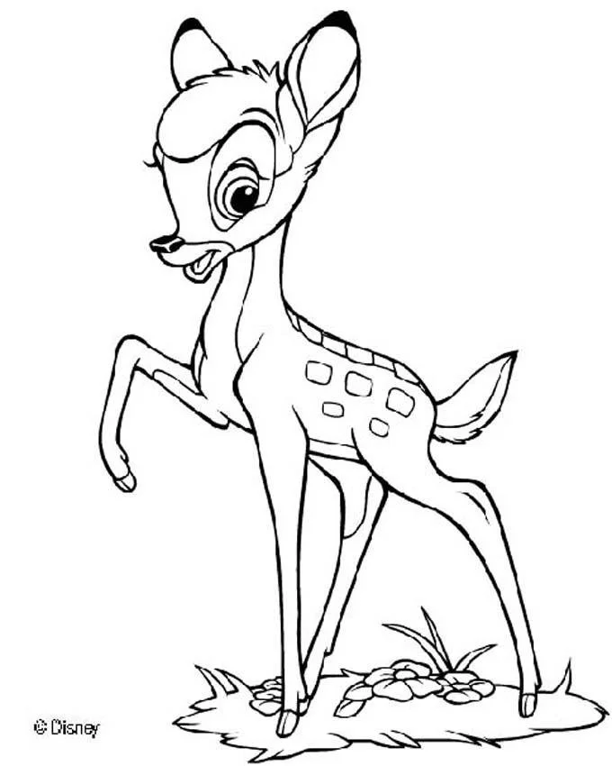 Bambi Coloring Pages 38