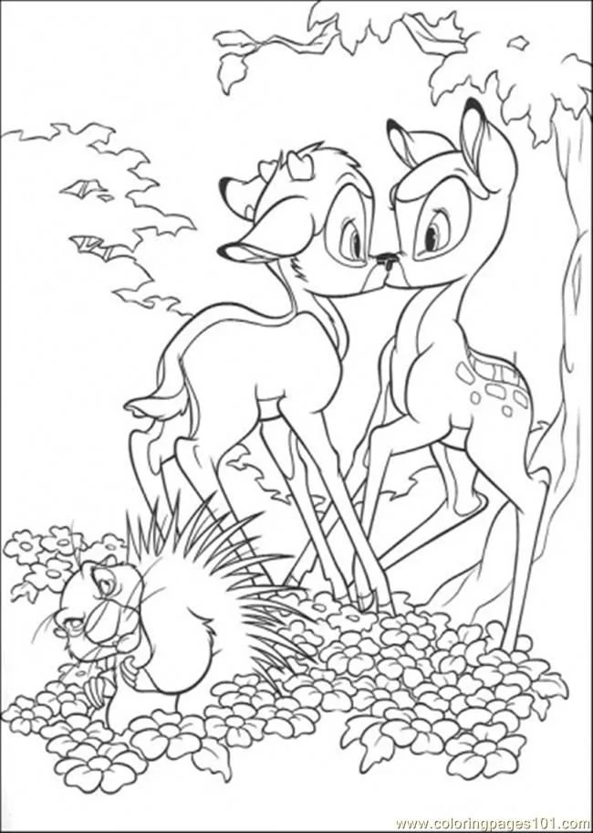Bambi Coloring Pages 41
