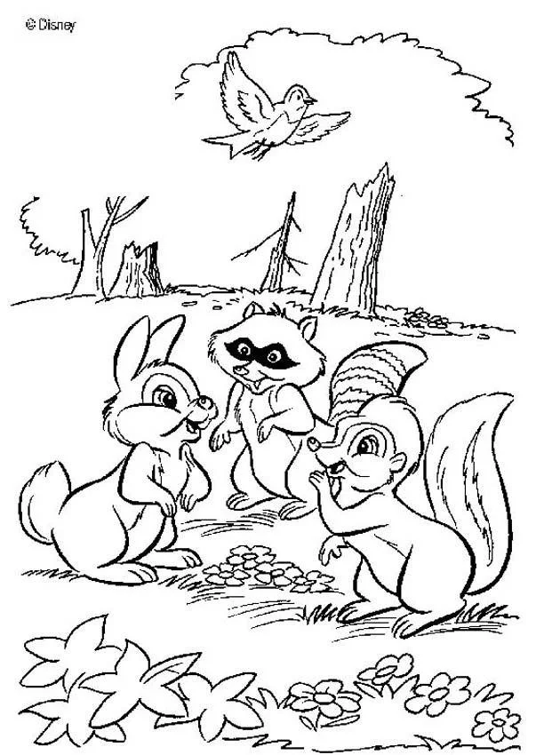Bambi Coloring Pages 43