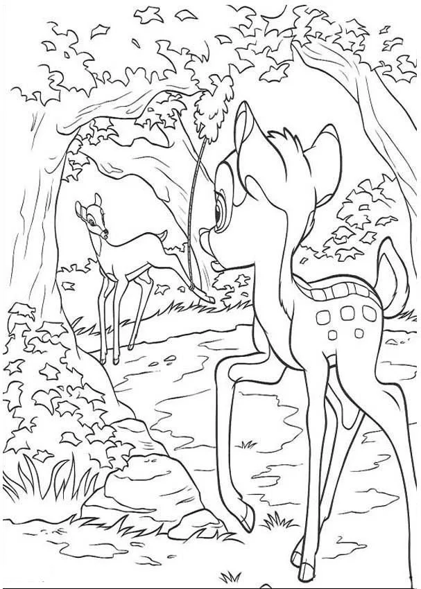 Bambi Coloring Pages 44