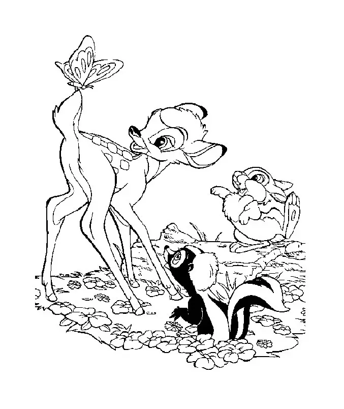Bambi Coloring Pages 49