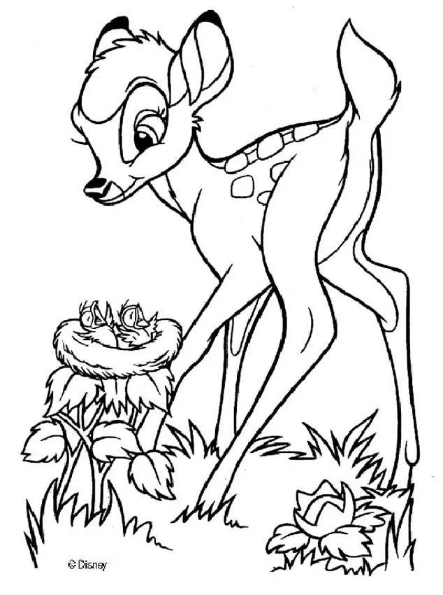 Bambi Para Colorear