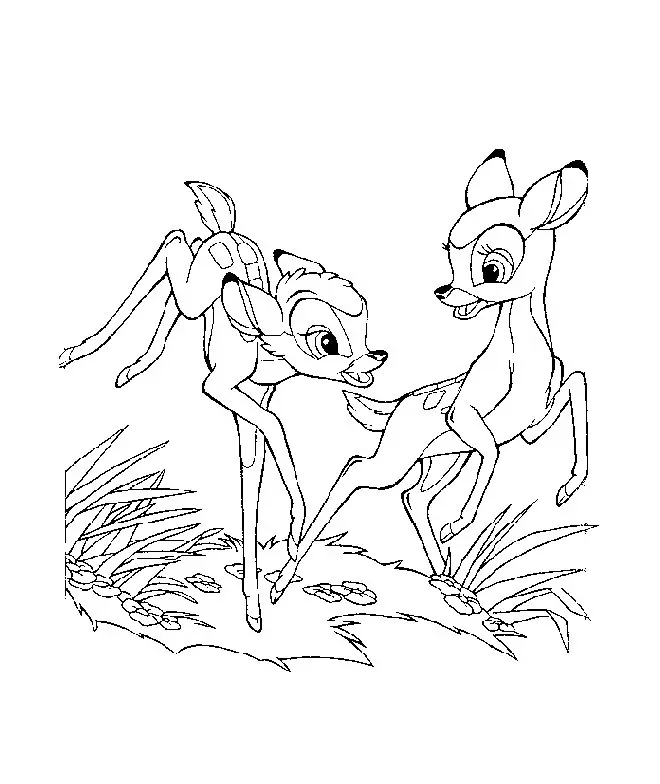 Bambi Coloring Pages 8