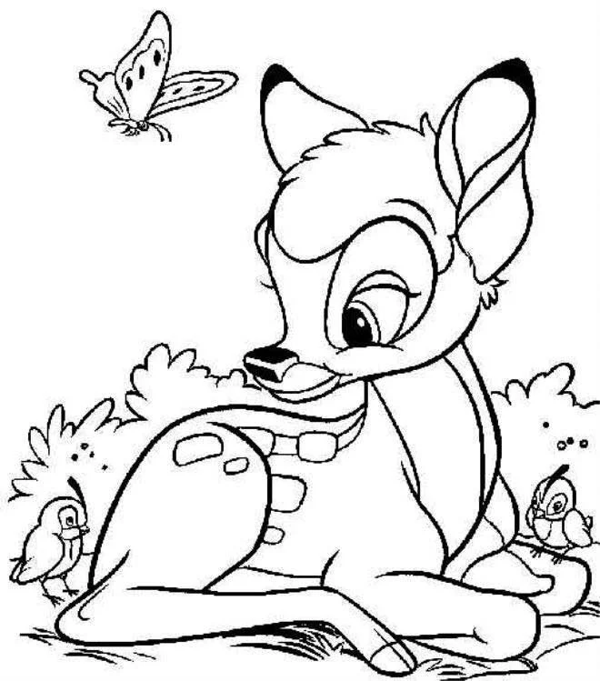 Bambi Coloring Pages 9