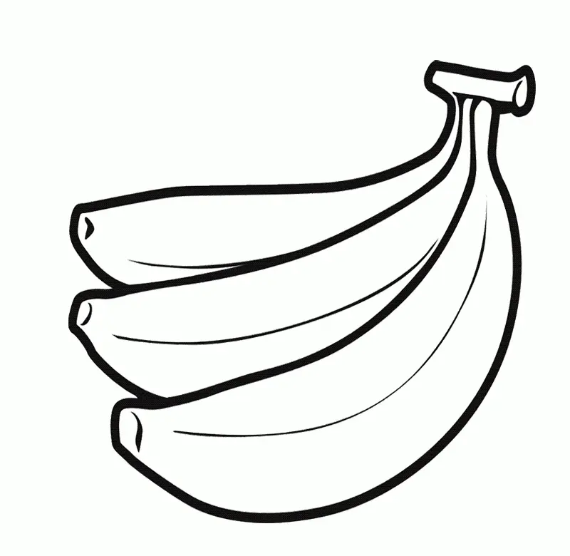 Banana Coloring Pages 1