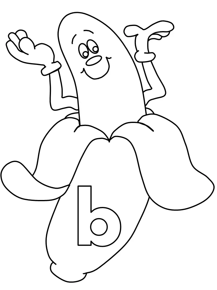 Banana Coloring Pages 11