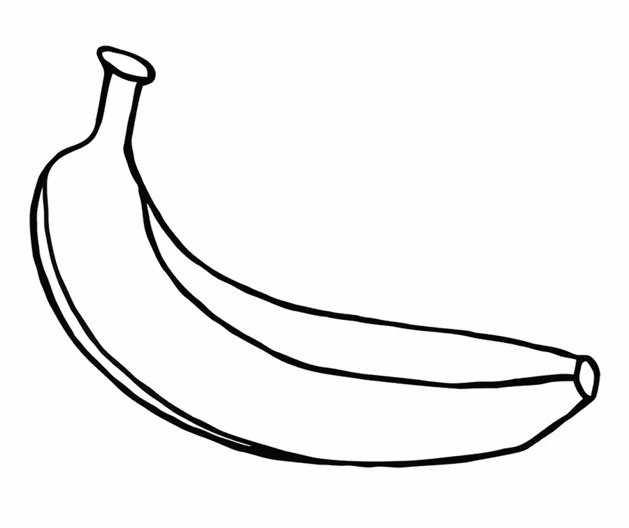 Banana Coloring Pages 2