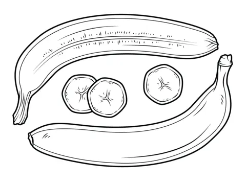 Bananas Coloring Pages 1