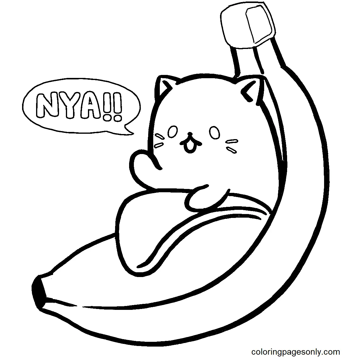Bananya Coloring Pages 1