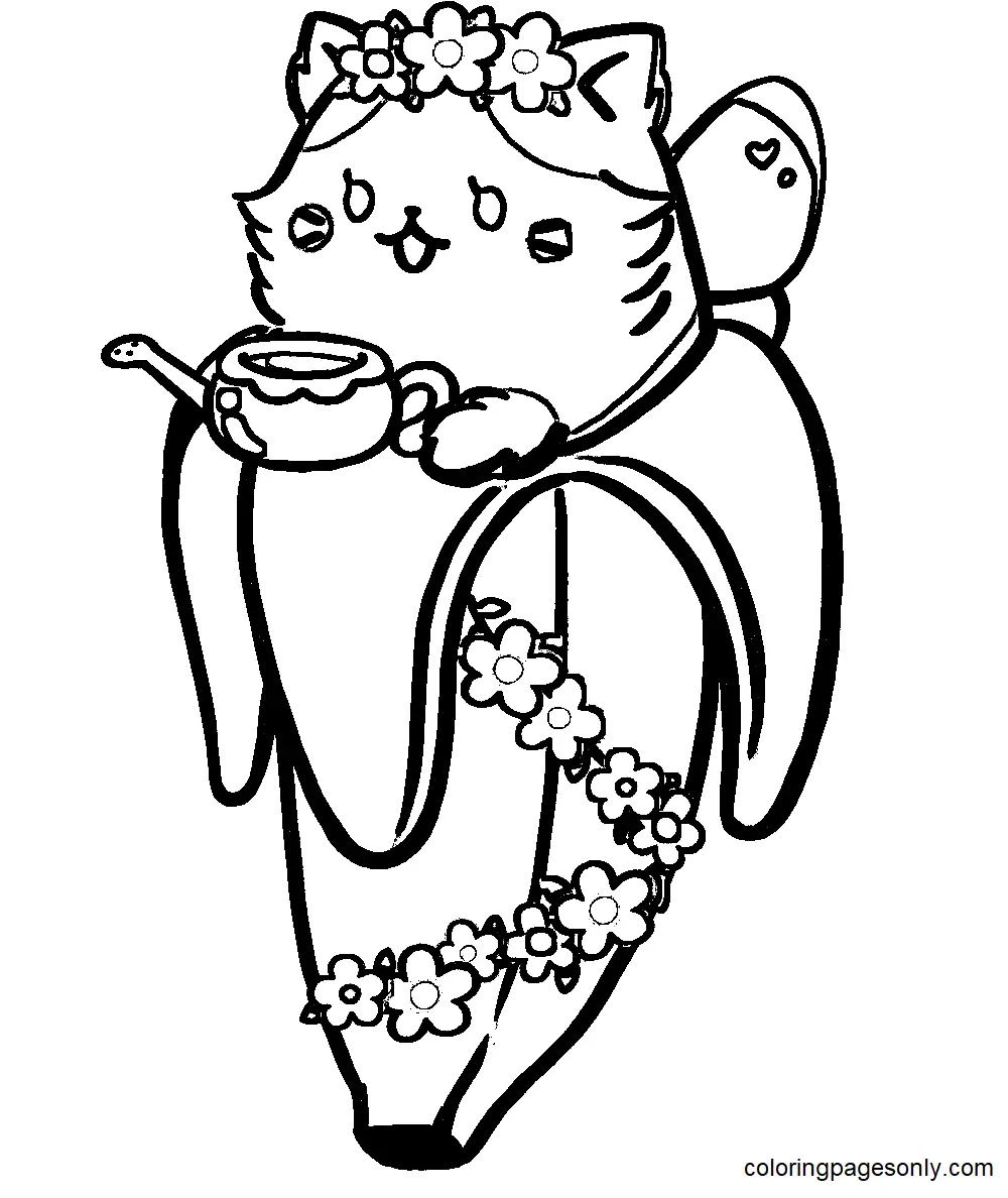 Bananya Coloring Pages 16