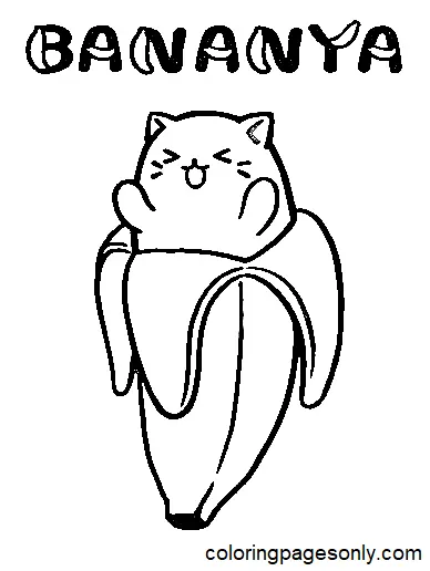 Bananya Coloring Pages 3