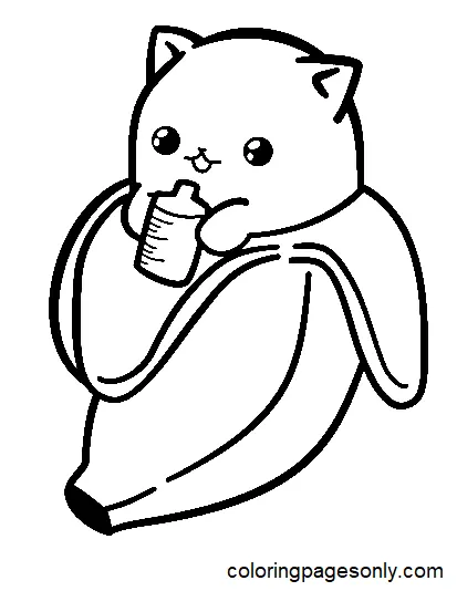 Bananya Coloring Pages 4
