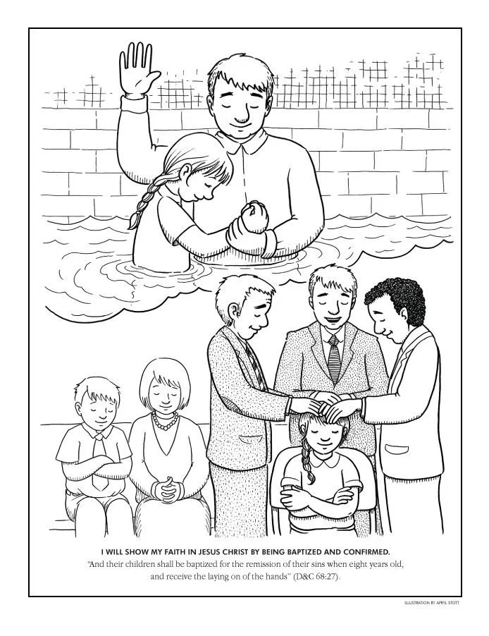 Baptism Coloring Pages 2