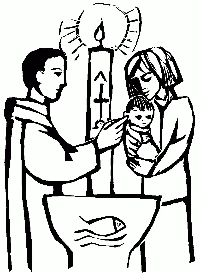 Baptism Coloring Pages 23