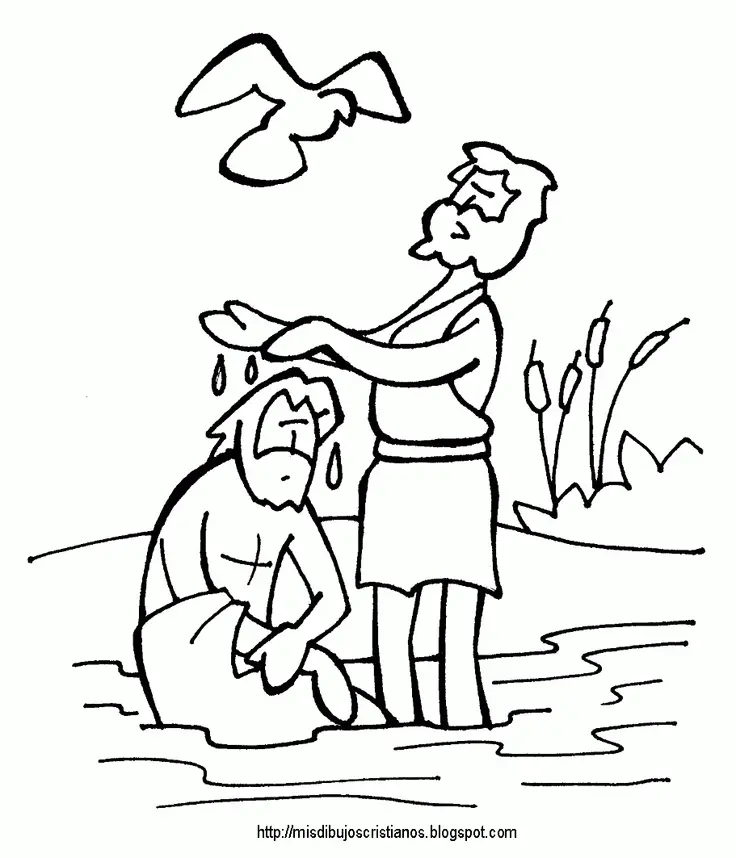 Baptism Coloring Pages 3