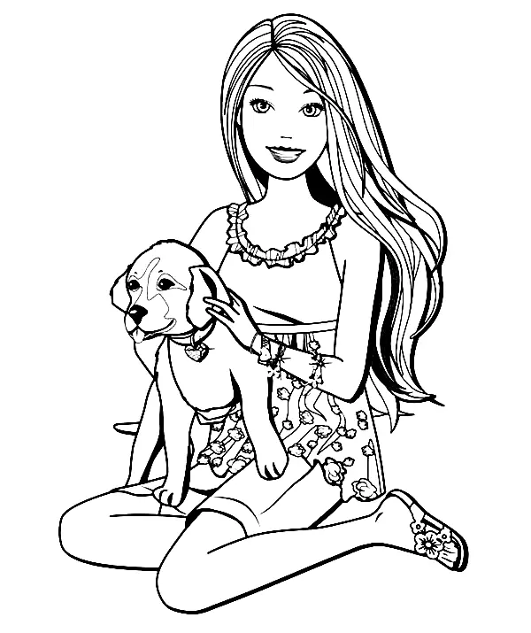 Barbie Para Colorear 16