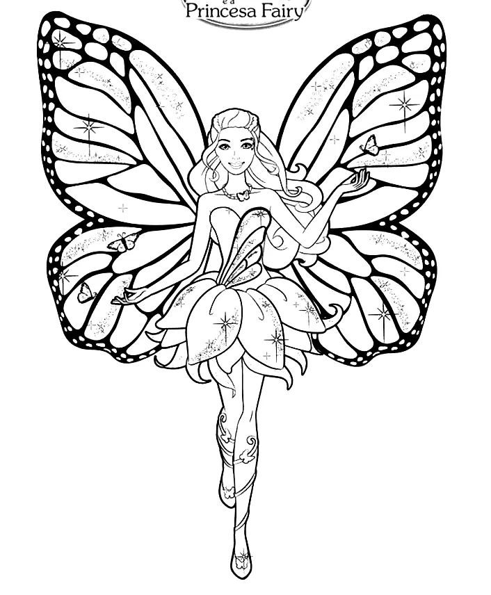 Barbie Para Colorear 2