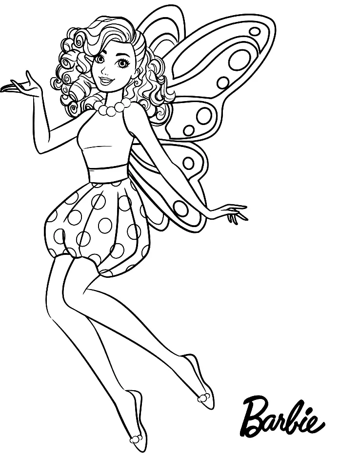 Barbie Para Colorear 34
