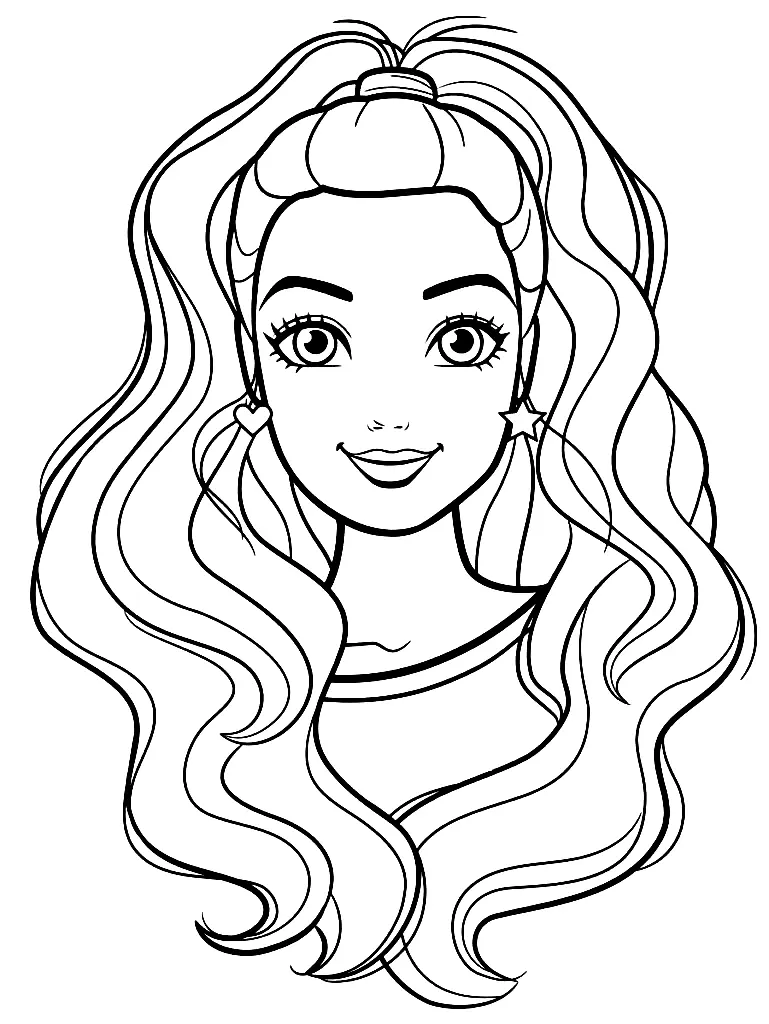 Barbie Para Colorear 4